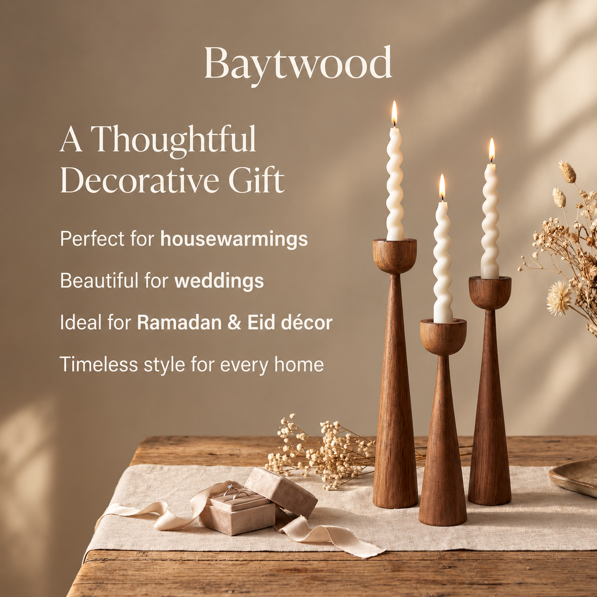 Luma 3-Piece Candle Holder Set