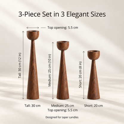 Luma 3-Piece Candle Holder Set