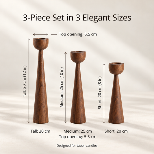 Luma 3-Piece Candle Holder Set