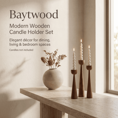Luma 3-Piece Candle Holder Set