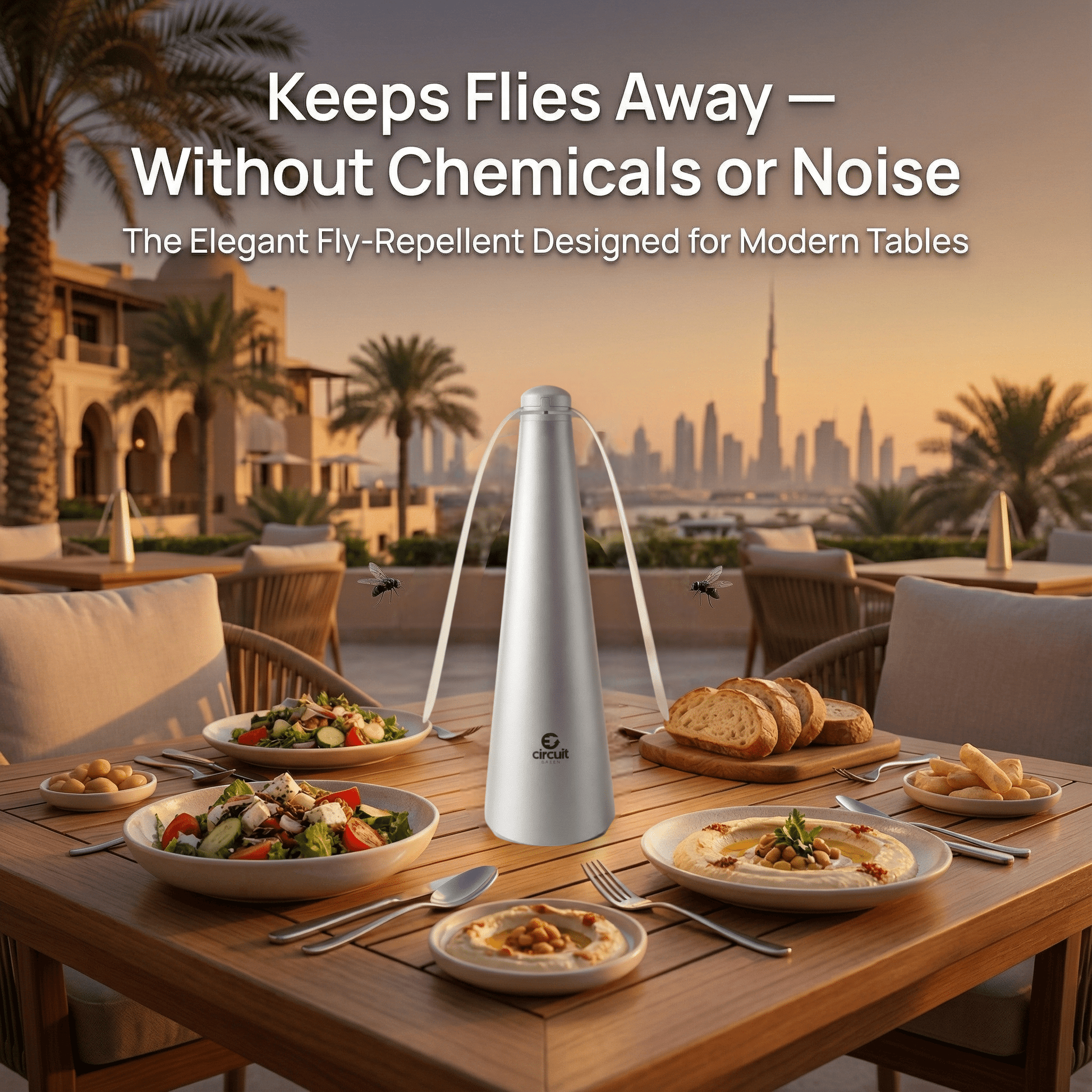 Breeze Fly Fan silver detail [silver]